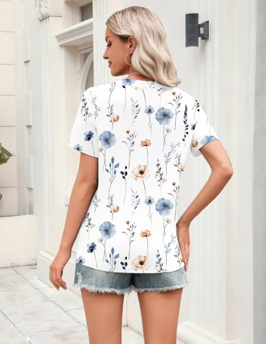 Zeagoo Women's Short Sleeve V-Neck Tee Shirt