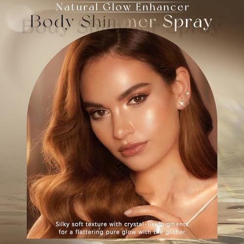 HOSAILY Body Glitter Spray Rose Gold – Holographic Shimmer
