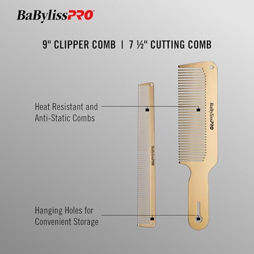 BaBylissPRO BaBylissPRO Barberology GoldFX Metal Comb