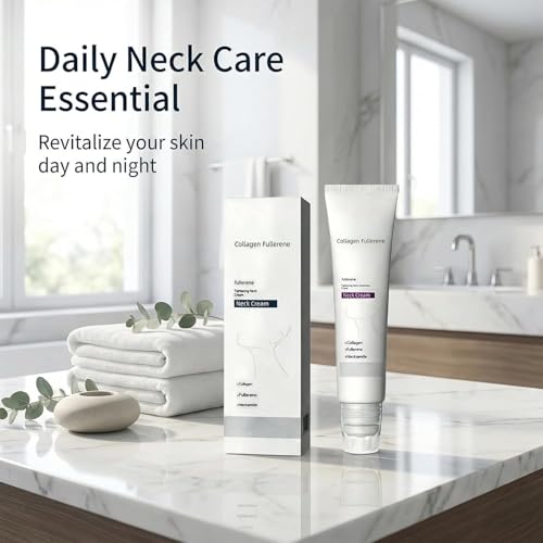 Collagen Neck Cream with Roller - Firming & Lifting Moisturizer (2Pcs)