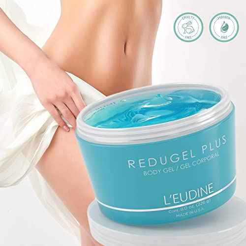 L¡¯EUDINE Redugel Plus Skin Tightening Cream ? Pack of 3 ? 8oz Anti Cellulite Cream with Mint Oil, Field Horsetail, Marine Algae, Maca Extract ? Powerful Non-Greasy Formula ? Firming and Toned Skin