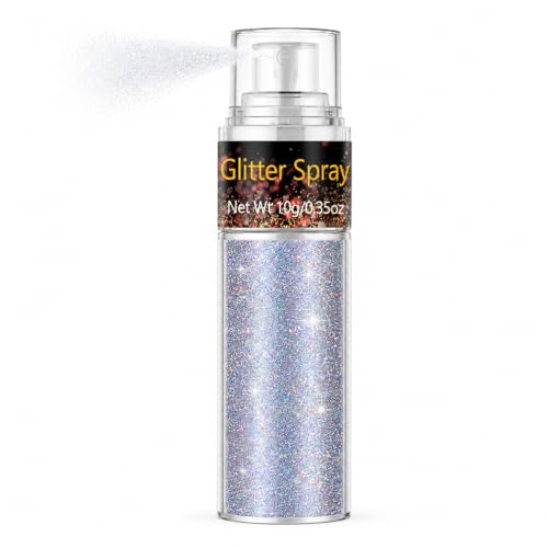 Go Ho Rainbow Glitter Spray - Ultra-Fine Hair & Body Sparkle