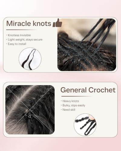 ASHINE Deep Wave Human Hair Crochet Extensions 18 Inch 120g Black - 2 Pack