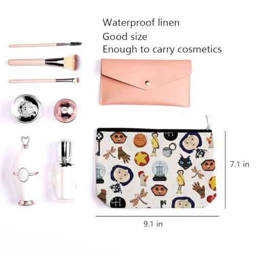 Mr. Bobinsky Cosmetic Make up Bag The Secret Door Lover Gift Ghost Mom Cartoon Movie Merch Makeup Zipper Pouch Bag