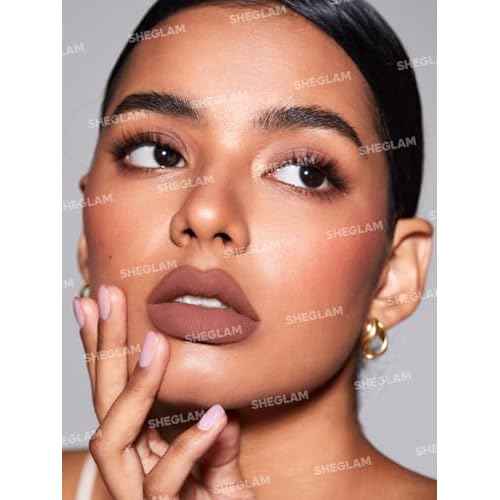 SHEGLAM Lip Liner Creamy Matte Pencil High Pigment Not Easy to Fade Silky Smooth Matte Contour Tint Lip Makeup-Neutral