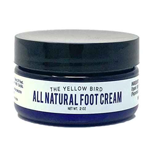 Yellow Bird Foot Cream ? Hydrating Tea Tree Oil Foot Balm with Essential Oils. Natural Athletes Foot Treatment. Moisturizing Cracked Feet Repair & Callus Remover. Made In USA - 2 oz