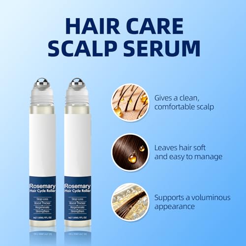 Hair Growth Serum Roll-On with Rosemary & Ginger Root Oil