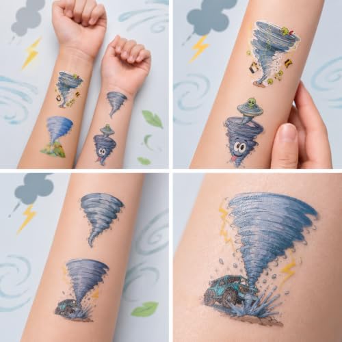 Tornado Temporary Tattoos 96pc Birthday Party Favors