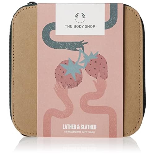 The Body Shop Lather & Slather Strawberry Body Care Gift Set, for Normal Skin