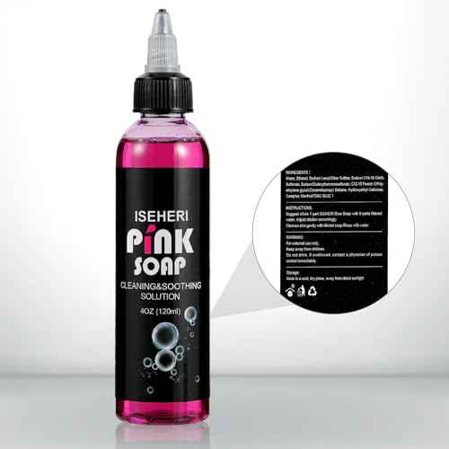 Ultra Concentrated Pink Soap 4OZ with Foaming Bottle 120ml, Tattoo Soap Tattoo Supplies for Tattoos Piercings, Clean Skin Equipment