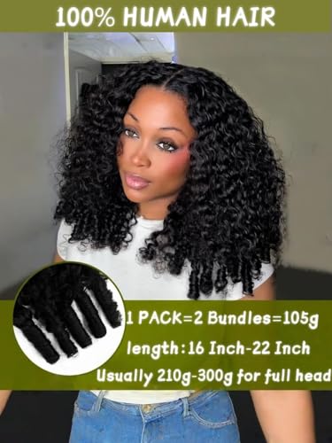 Knotless Pre-Separated Burmese Curly Crochet Hair 18 Inch