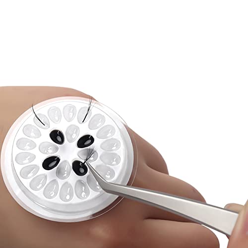 30Pcs Self-Adhesive Eyelash Glue Holder Trays