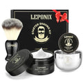 Mens Shaving Kit, The Ultimate Secret Santa Gift Set - Include Shaving Soap, Brush, Cream & Bowl ? Premium Aftershave Christmas Gift Set for Him, Husband, Boyfriend ? Ideal Grooming Essentials