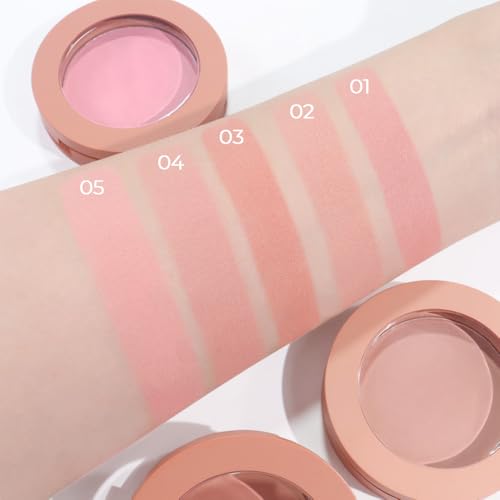 Pink Peach Matte Blush Palette – Lightweight, Blendable, Natural Finish