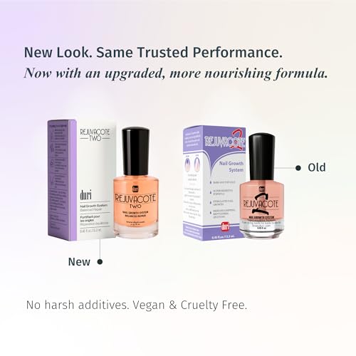 Duri Rejuvacote 2 Nail Growth Base & Top Coat - Hardener for Fragile Nails
