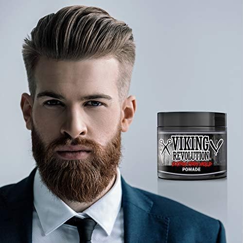 Viking Revolution Extreme Hold Pomade for Men, 4oz
