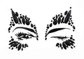 Topz Black Night Face Jewels Stick-On Festival Face Gems