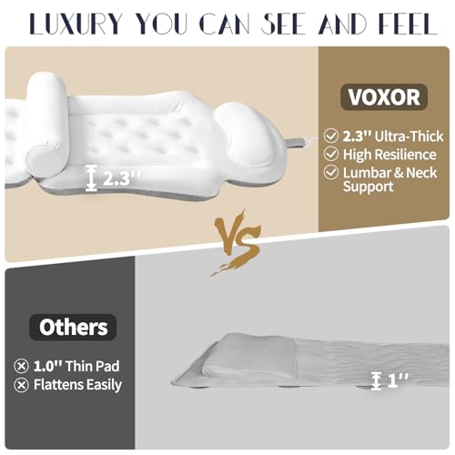 Full Body Bath Pillow with Neck & Back Support