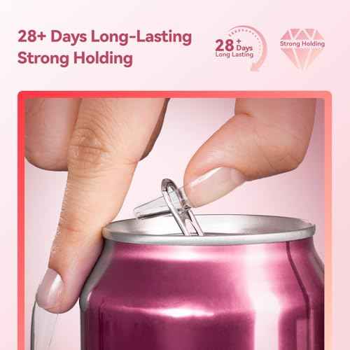 Makartt New Super Strong Semi Solid Nail Glue, Upgraded Hema-Free Nail Glue for Press On Nails, No UV/Led Lamp Needed, Quick Drying 20s, Fake Tips Adhesion, Nail Glues DIY Home Salon Manicure 10ml