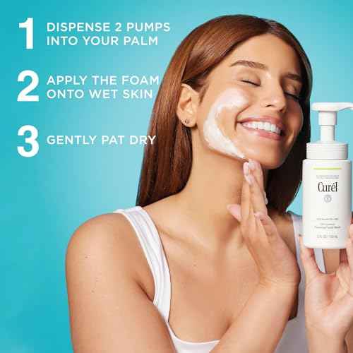 Curel Oil Control Japanese Skin Care, Foaming Face Wash For Dry, Sensitive Skin, Gentle Face Wash for Women and Men, 5 Oz