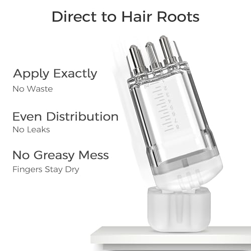 Minoxidil Applicator Bottle with Root Comb Brush