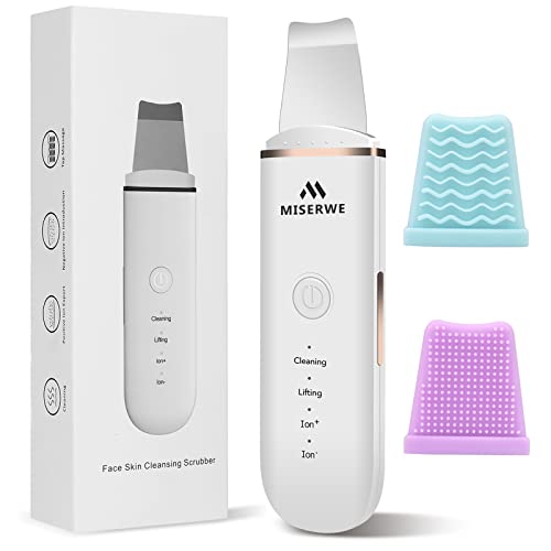 MISERWE Face Skin Scrubber - Deep Cleansing Spatula with 4 Modes