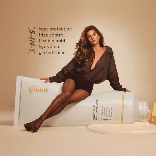 Gisou Honey Milk 5-in-1 Styling Cream - Heat Protection & Frizz Control