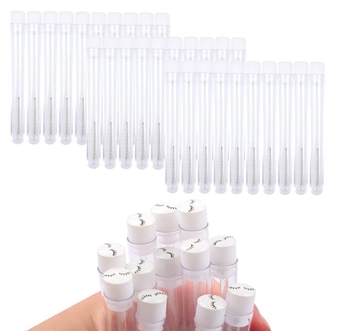 Colorful Lash Pattern Disposable Mascara Brushes - 60 Pcs