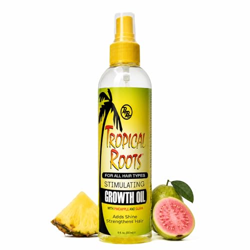 Bronner Bros Tropical Roots Stimulating Growth Oil 8oz