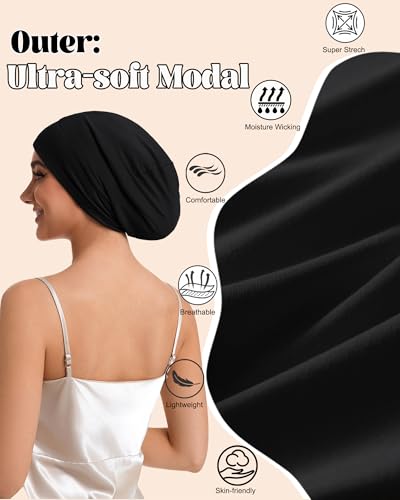 Mulberry Silk Sleep Cap for Curly Hair & Waves