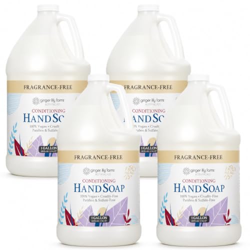 Ginger Lily Farms 4-Pack 1 Gallon Fragrance-Free All-Purpose Hand Soap