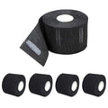 Disposable Barber Neck Strips – 5 Count Black, Hygienic Haircut & Shaving Paper, ABS American Beauty Supply