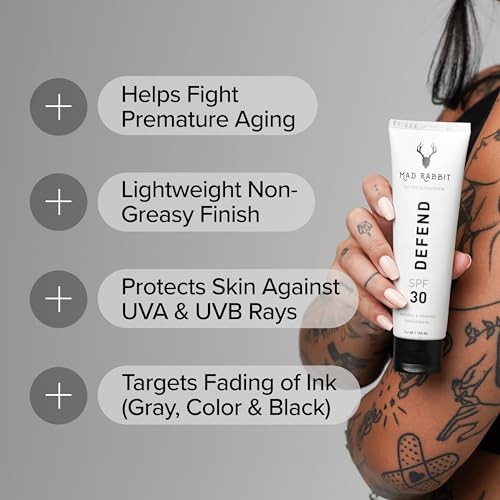 Mad Rabbit Defend Tattoo Sunscreen SPF 30 Mineral Lotion 100mL