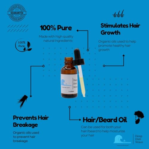 Deep Dish Wave Hair Oil - 100% Pure Natural 1oz