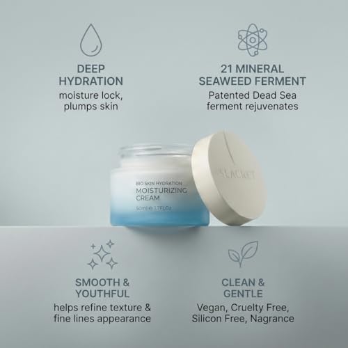 SEACRET Minerals Bio Skin Hydration Face Cream, A Rich Face Moisturizer Enriched with Dead Sea Minerals for Maximum Nourishment, Gel Cream, 1.7 Fl Oz / 50 ml