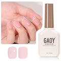 GAOY Crystal Pink Sheer Gel Nail Polish 16ml - UV Light Cure, Translucent Pink, Manicure & Pedicure