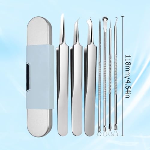 Jurfest 7-Piece Stainless Steel Blackhead Removal Kit