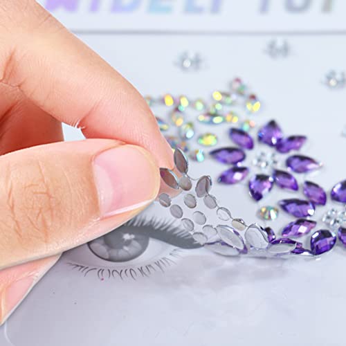 Face Jewels Rhinestone Stickers & Chunky Glitter Set