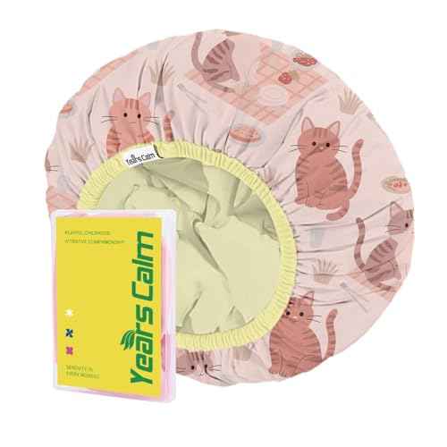 Years calm Kids Shower Cap, Waterproof Reusable Cartoon Bath Cap with Double Layers & Soft Elastic Band, Washable shower cap for kids, Great for Daily Bath