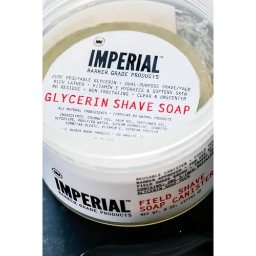 Imperial Barber Field Shave Soap Canister, 6.2 oz.
