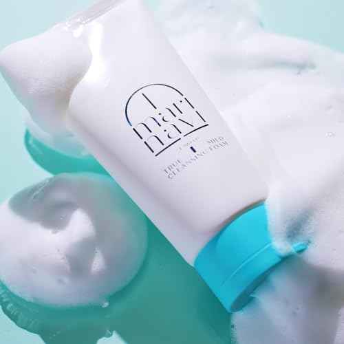 Marinavi Facial Cleansing Foam ? Deep Clean & Hydration | Gentle, Non-Drying Face Wash with Natural Marine Extracts | Refreshing & Softening Daily Cleanser for Smooth, Radiant Skin | Korean Skincare