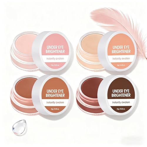 Under Eye Brightener Concealer with Puff & Pen - Waterproof