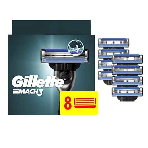 Gillette Mach3 Razor Refills for Men, 8-Pack