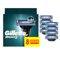 Gillette Mach3 Razor Refills for Men, 8-Pack