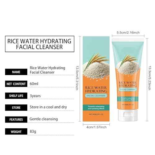 Gentle Hydrating Facial Cleanser - Deeply Nourish & Moisturize, Remove Makeup & Dirt, Keep Skin Refreshed & Glowing(1PCS)
