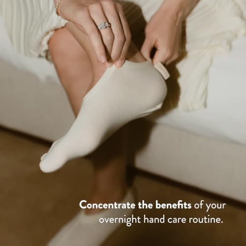 PAUME Breathable Cotton Overnight Socks for Dry Cracked Feet - 1 Pair
