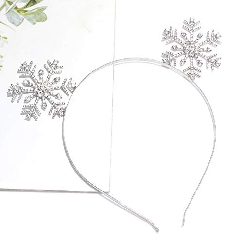 Christmas Headbands Xmas Rhinestone Snowflake Hairbands Crystal MERRY XMAS Crown Hair Hoop Reindeer Antlers Headpiece