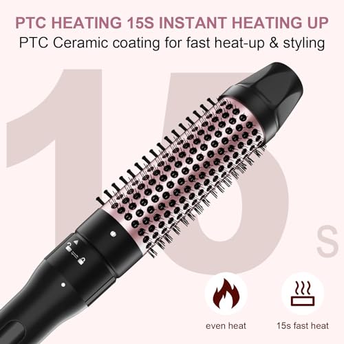 Karrong 1.5 Inch Thermal Brush - Heated Curling & Straightening Tool