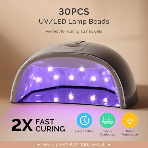 MelodySusie P-Plus30GT 48W Cordless UV LED Nail Lamp