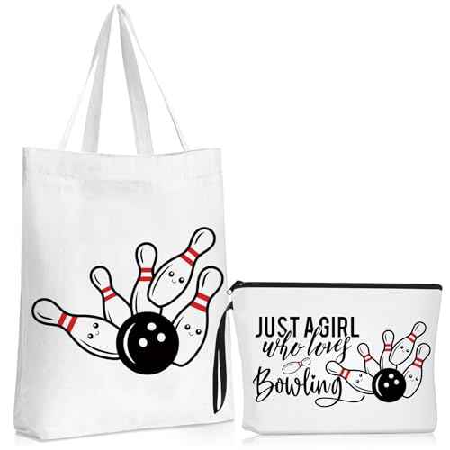 Sieral 2 Pcs Animal Lover Bag Gift for Women Travel Cosmetic Bags Portable Makeup Zipper Pouch Canvas Tote Bag Reusable